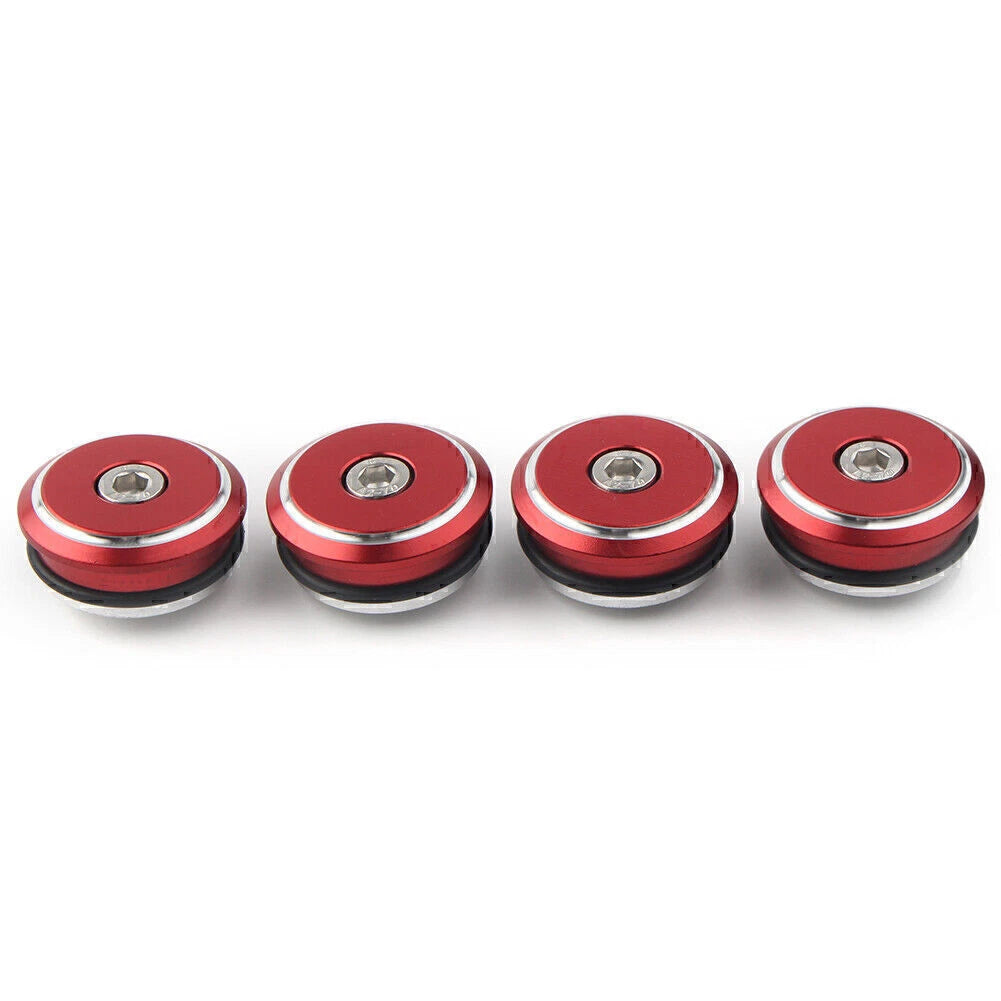 Motor Frame Plugs for Ducati 899 959 1199(S) 1299(S) (2013–2019) Red