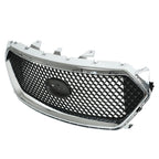 Front Upper Grille Replacement Set Black Chrome for Ford Taurus (2013–2018)
