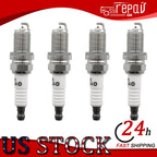 Set of 4 Ignition Coils & Spark Plugs for Honda Civic 2001 (1.7L L4 CNG)