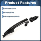 Front Left Door Handle for Kia Rio (2011) - Black