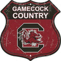 12-Inch Die Cut Route Sign for University of South Carolina Gamecocks