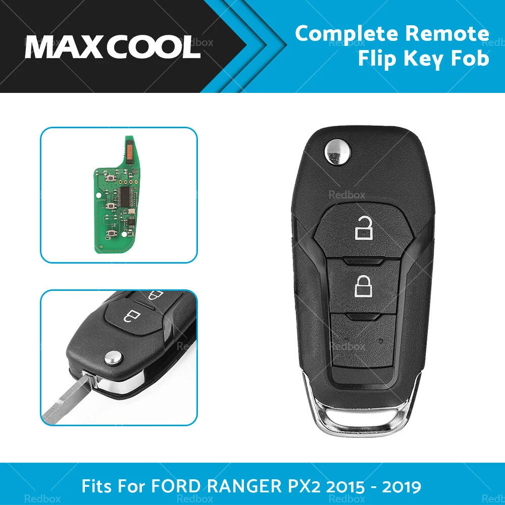 Remote Flip Key Fob for Ford Ranger PX2 (2015–2019) EB3T-15K601-BA