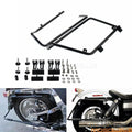 Black Conversion Mount Brackets for Harley Davidson Dyna FLH Hard Saddlebag