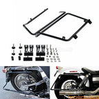 Black Conversion Mount Brackets for Harley Davidson Dyna FLH Hard Saddlebag