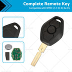 Complete Remote Key for BMW 3 5 7 X3 Z3 Z4 X5 525 525i 325 325i (E38 E39)