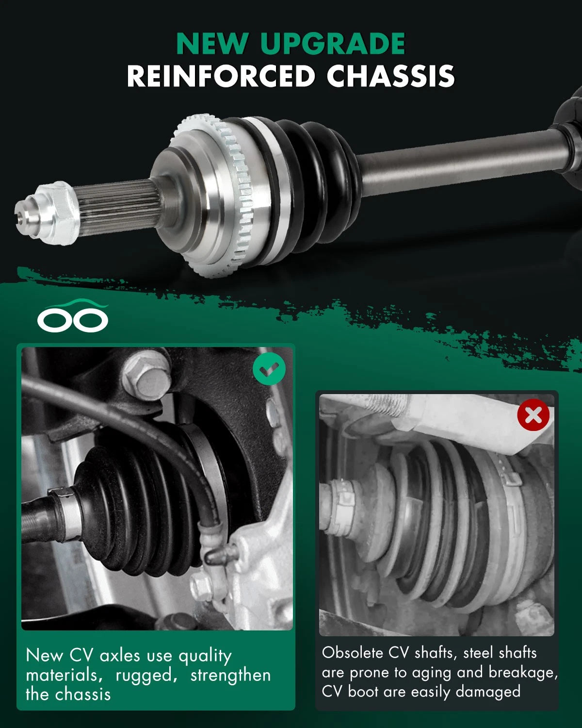 Front Left CV Axle for Ford Fusion Mercury Milan (2010–2012) 3.0L