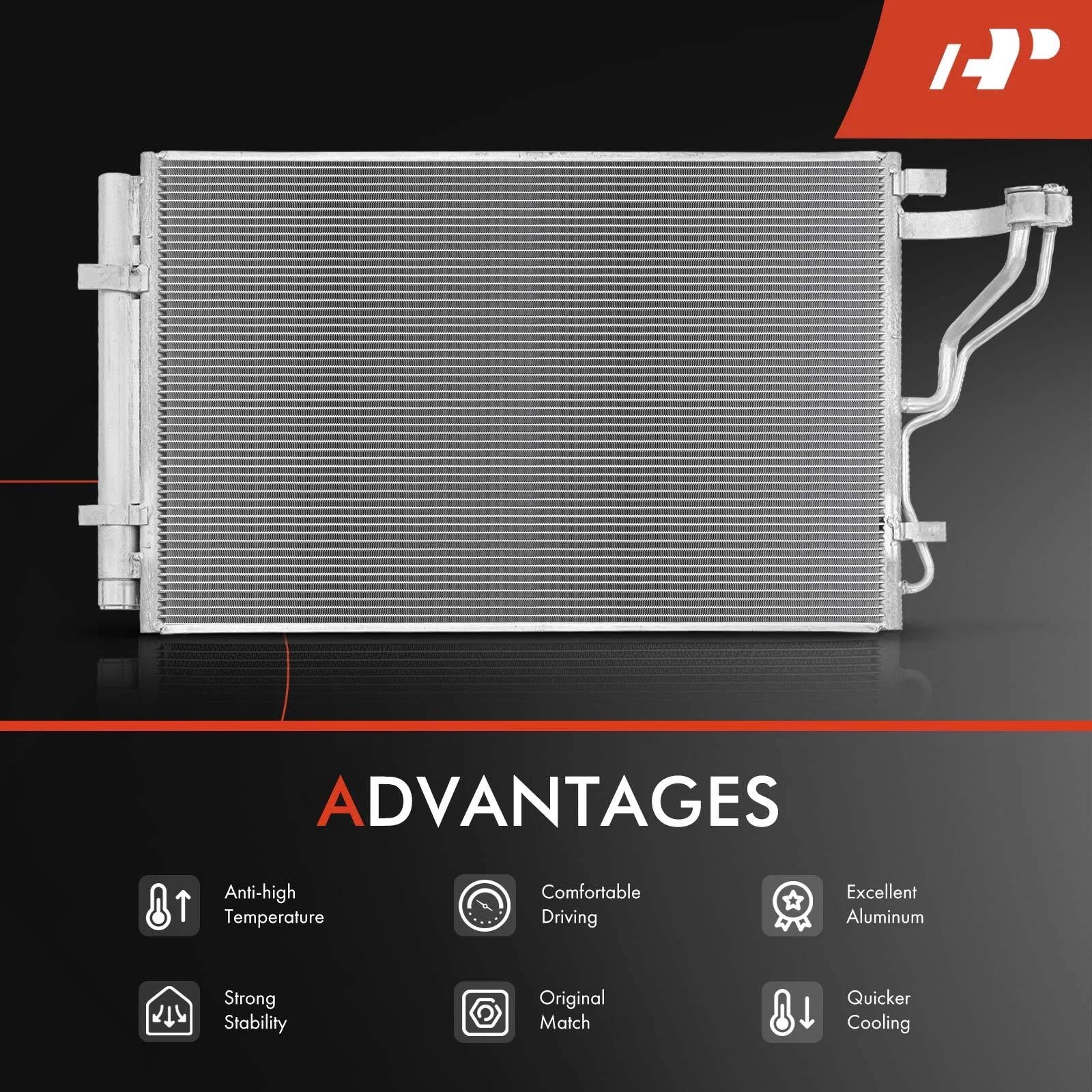 Radiator & A/C Condenser with Drier for Hyundai Elantra Kia Forte5