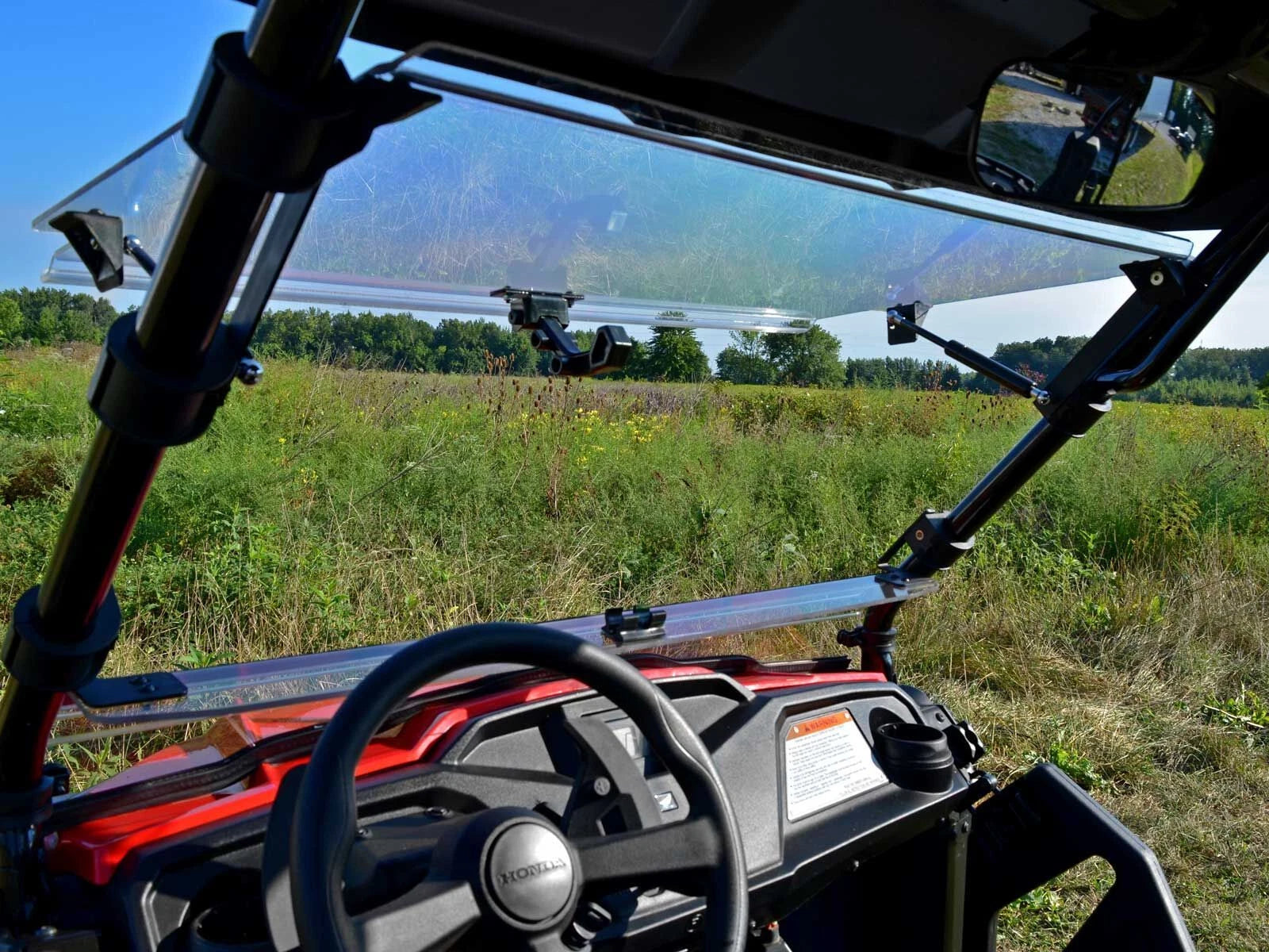 Scratch Resistant Flip Windshield for Honda Pioneer 500/520 (2015–2023)