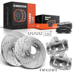 8x Front Drilled Brake Rotors & Pads for Hyundai Sonata (2011–2019)