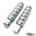 Chrome Calabash Footpegs for Yamaha Road Star Warrior (2002–2009)