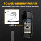 Rear Driver Side Power Window Regulator with Motor for BMW X5 (2000–2006)