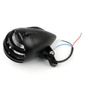 5.5" Black Bullet Headlight Lamp for Bobber Chopper (Metric)