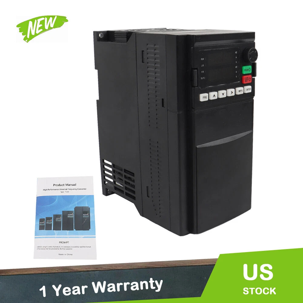 1-3 Phase Converter 5.5KW 7.5HP VFD 220V AC for Automotive Applications