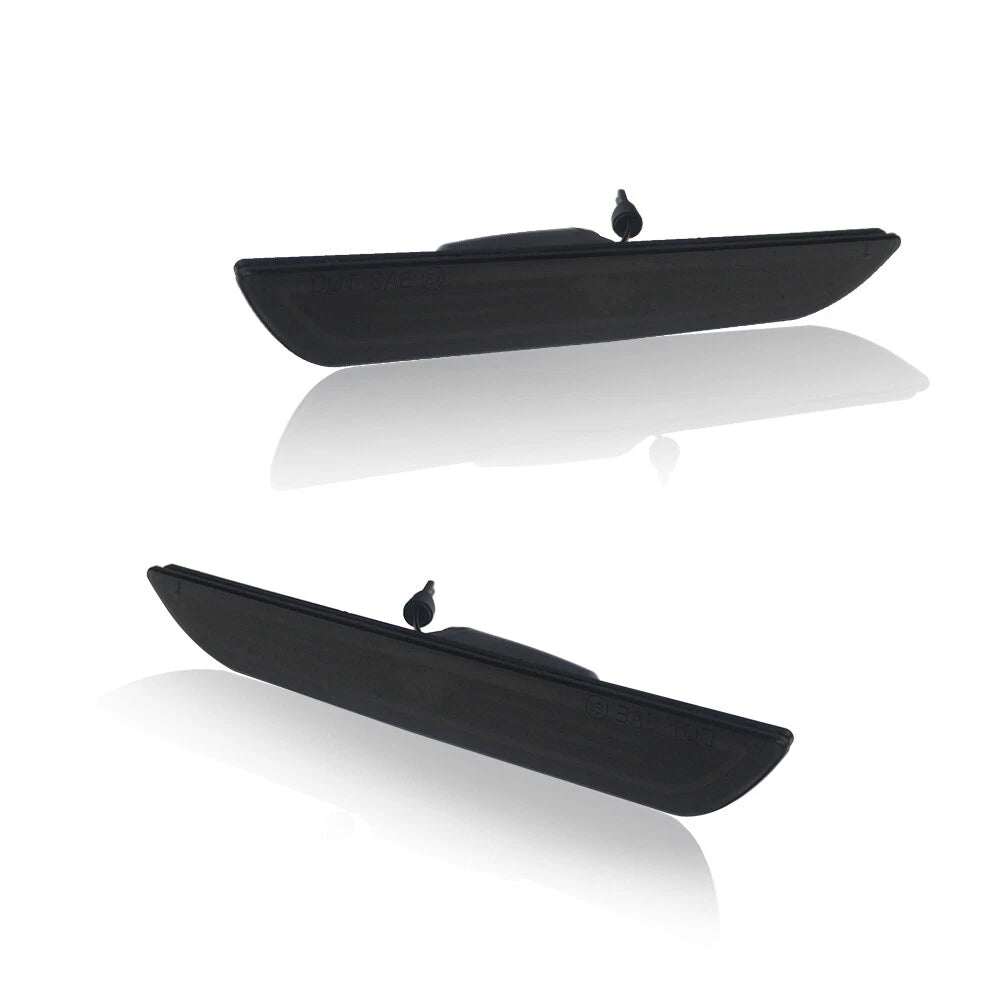 LED Side Marker Lights for Ford Mustang (2015–2021) - Smoked Black Lens