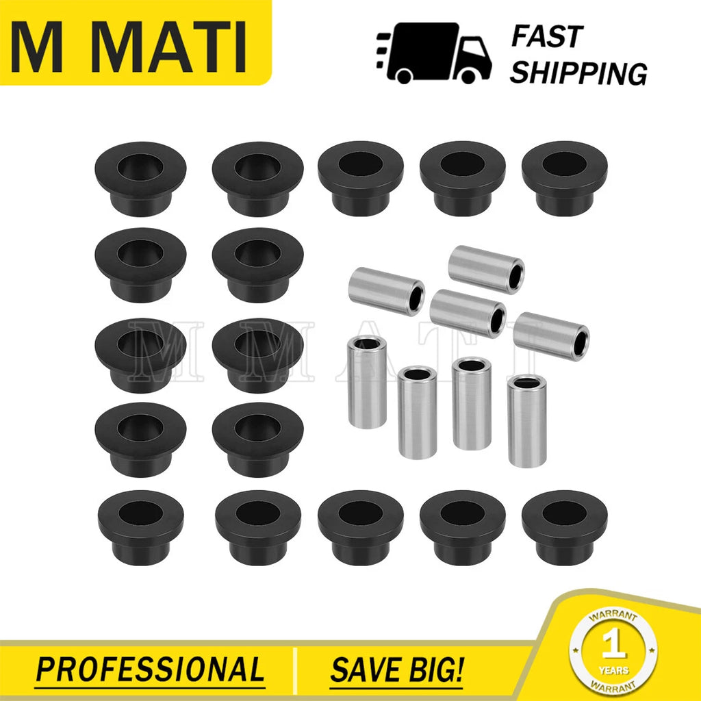 Front Rear Shock Bushing Sleeve Set for Polaris Ranger 900 1000 (2013–2023)