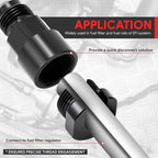 6AN Feed EFI Adapter Fitting for Fuel Line to 3/8" Rail (1500PSI)