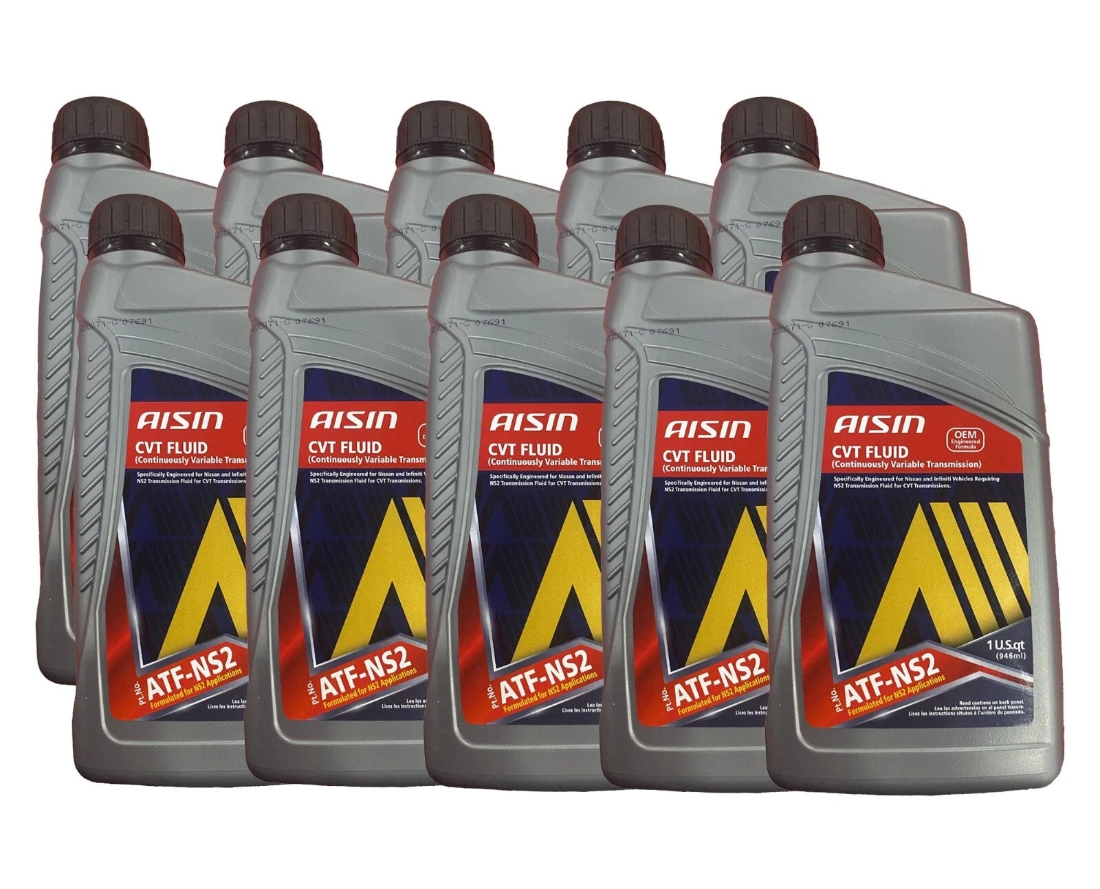 Set of 10 Aisin Auto Trans Fluid for Nissan Chevrolet Dodge Jeep Saturn (N/A)