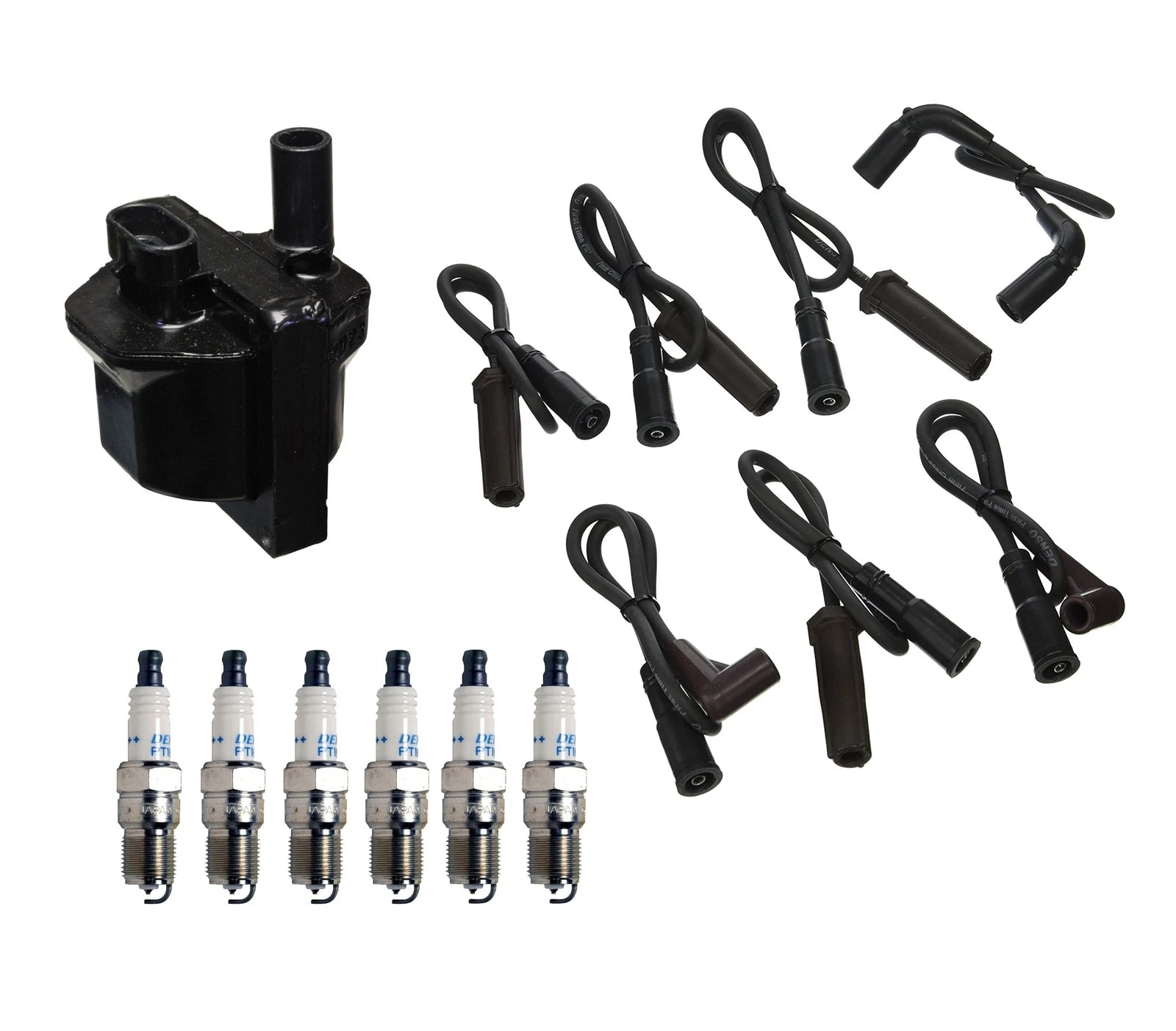 Denso Ignition Coil & Wire Set for Chevy GMC V6 (2000–2006)