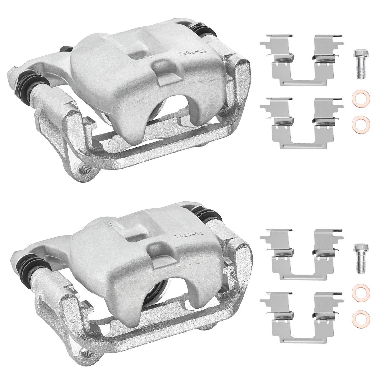 Set of 2 Rear Brake Calipers for Toyota Highlander (2008–2013)