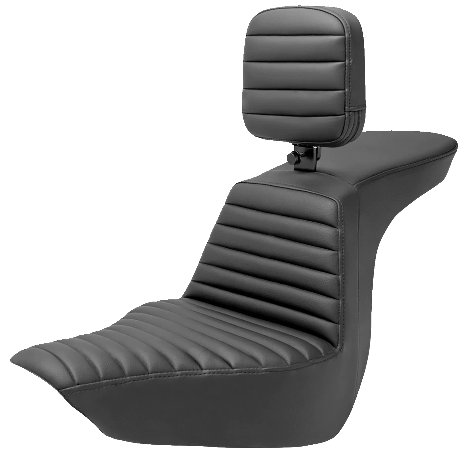 SADDLEMEN Tour Step-Up Seat for FLSB/FXLR (2018–2024) - Rider Backrest, Tuck-n-Roll