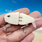 2pcs Jointed Glide Bait Swimbait for Bass Fishing (6cm, 6-8g)