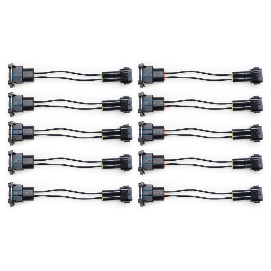Set of 10 Injector PnP Adapters EV1 Bosch/Jetronic to OBD2 Wired