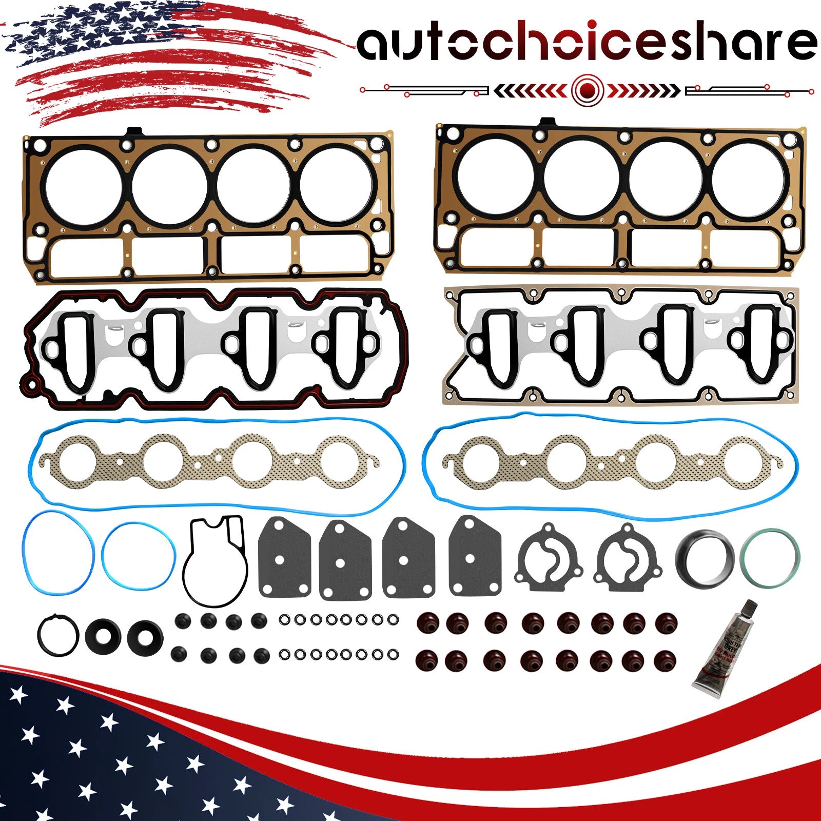 Head Gaskets & Seals Kit for GMC Yukon Chevrolet Tahoe Silverado 1500 (2005–2014)