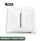 Set of 3 RV Replacement Roof Vent Covers for Camper 14"x14" White