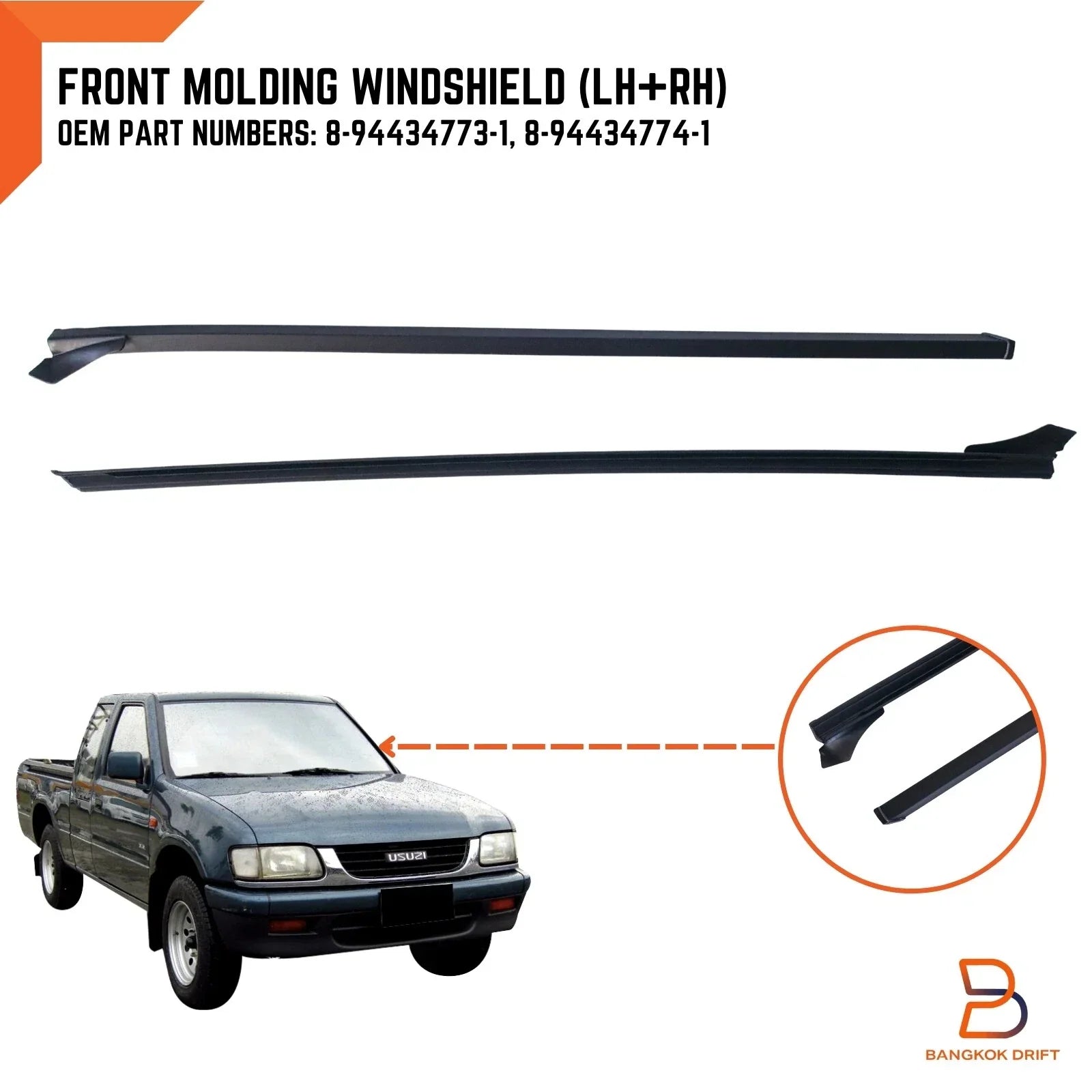 Front Weatherstrip Windshield Seal for Holden Rodeo TF (1988-1997)