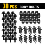 Body Bolts U-nut & Clips for Universal Engine Under Cover Splash Shield