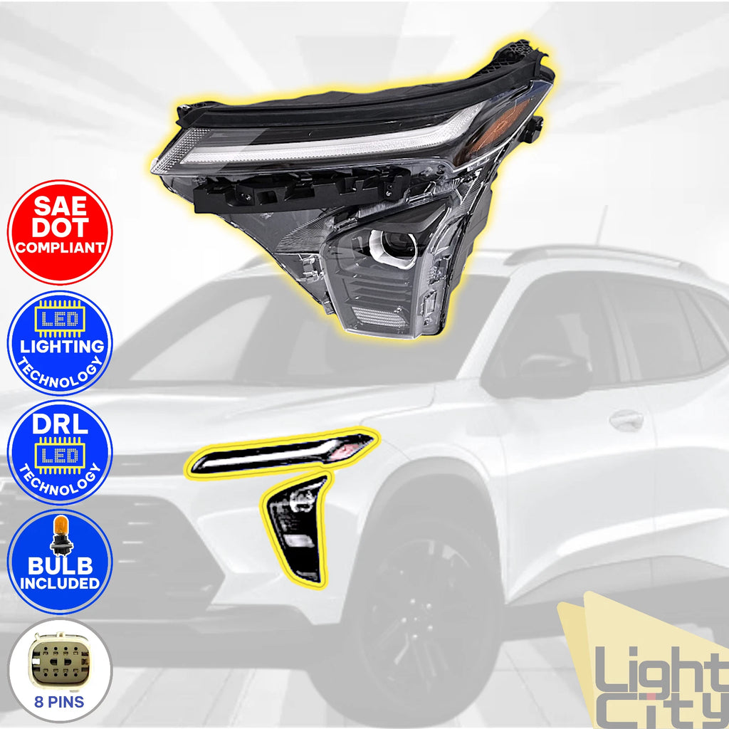 Full LED Driver Headlight Assembly LH for Chevy Trax (2024–2026)