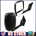 Set of 2 Manual Fold Black Side View Mirrors for Chevy Express Savana