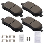 Front Ceramic Brake Pads for Pontiac Pursuit 2005-2006 and Saturn Ion 2003-2007