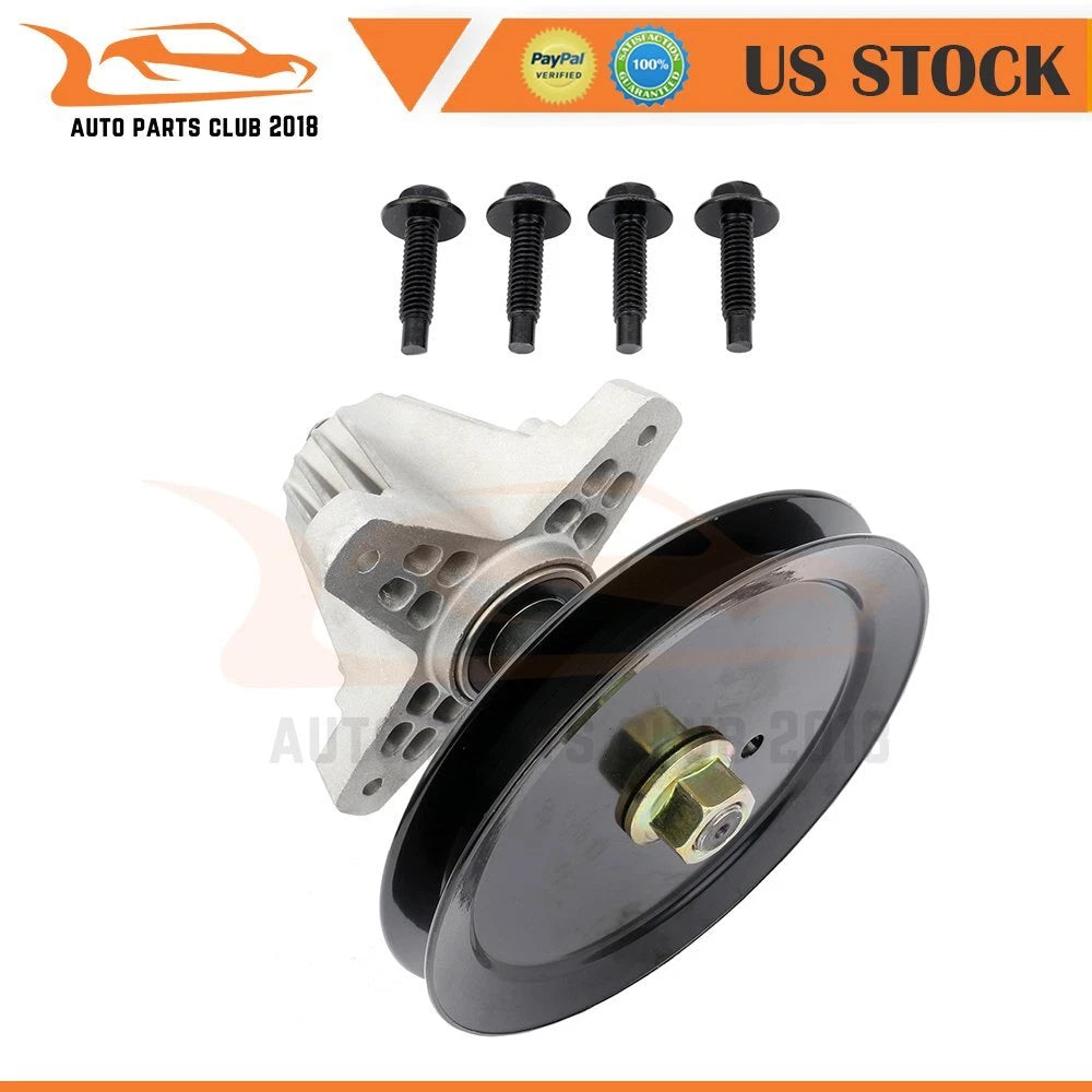 Spindle Assembly with Pulley Bolt for Troy Bilt MTD (918-05078A, 618-05078A, 285-167)