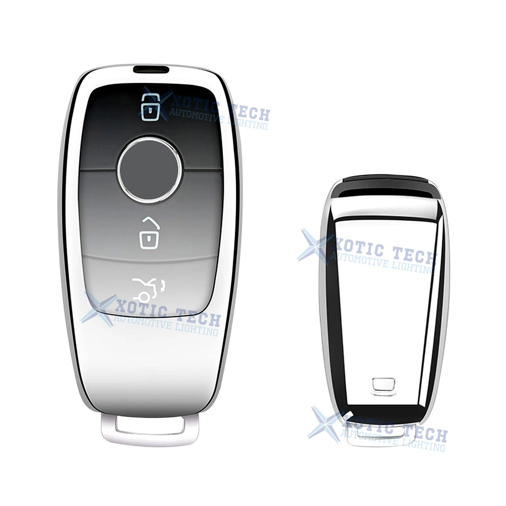 Soft TPU Smart Key Fob Cover with Button for Mercedes-Benz A B (2014–2019)
