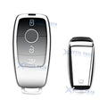 Soft TPU Smart Key Fob Cover with Button for Mercedes-Benz A B (2014–2019)
