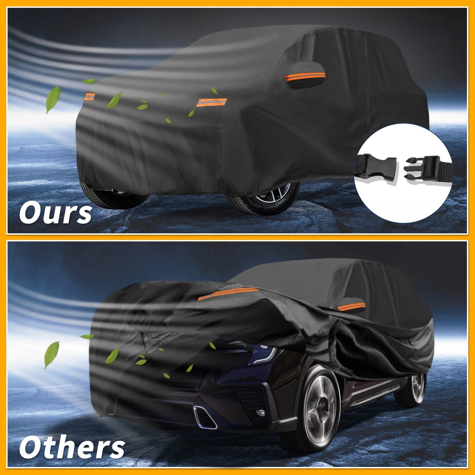Waterproof Car Cover for Subaru Ascent (2019–2023) 190T-PU with Zipper