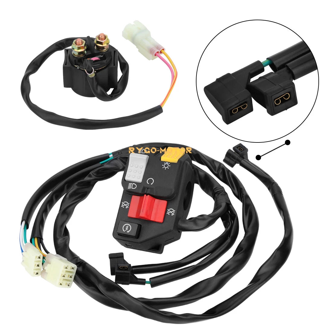 Handlebar & Starter Relay Switch for Honda Recon 250 TRX250TM 2007–2020