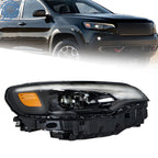 LED Headlight Assembly for Jeep Cherokee (2019–2022) Right Side Black Housing
