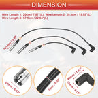 Set of 4 Spark Plug Wire Ignition Coil Cables No. 06A905430H for VW Beetle Golf 