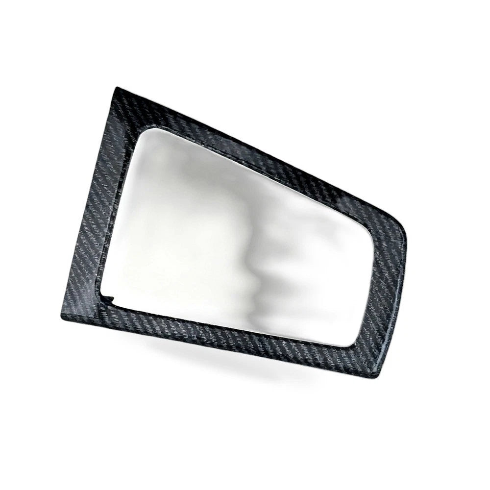 Shift Lever Trim for Ford Focus (2012–2018) MT Silver Gray Carbon Fiber