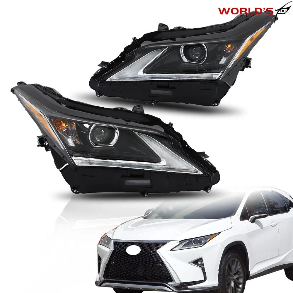 LED Headlight Set for Lexus RX350 RX450h (2016–2019) Projector Left+Right