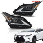 LED Headlight Set for Lexus RX350 RX450h (2016–2019) Projector Left+Right