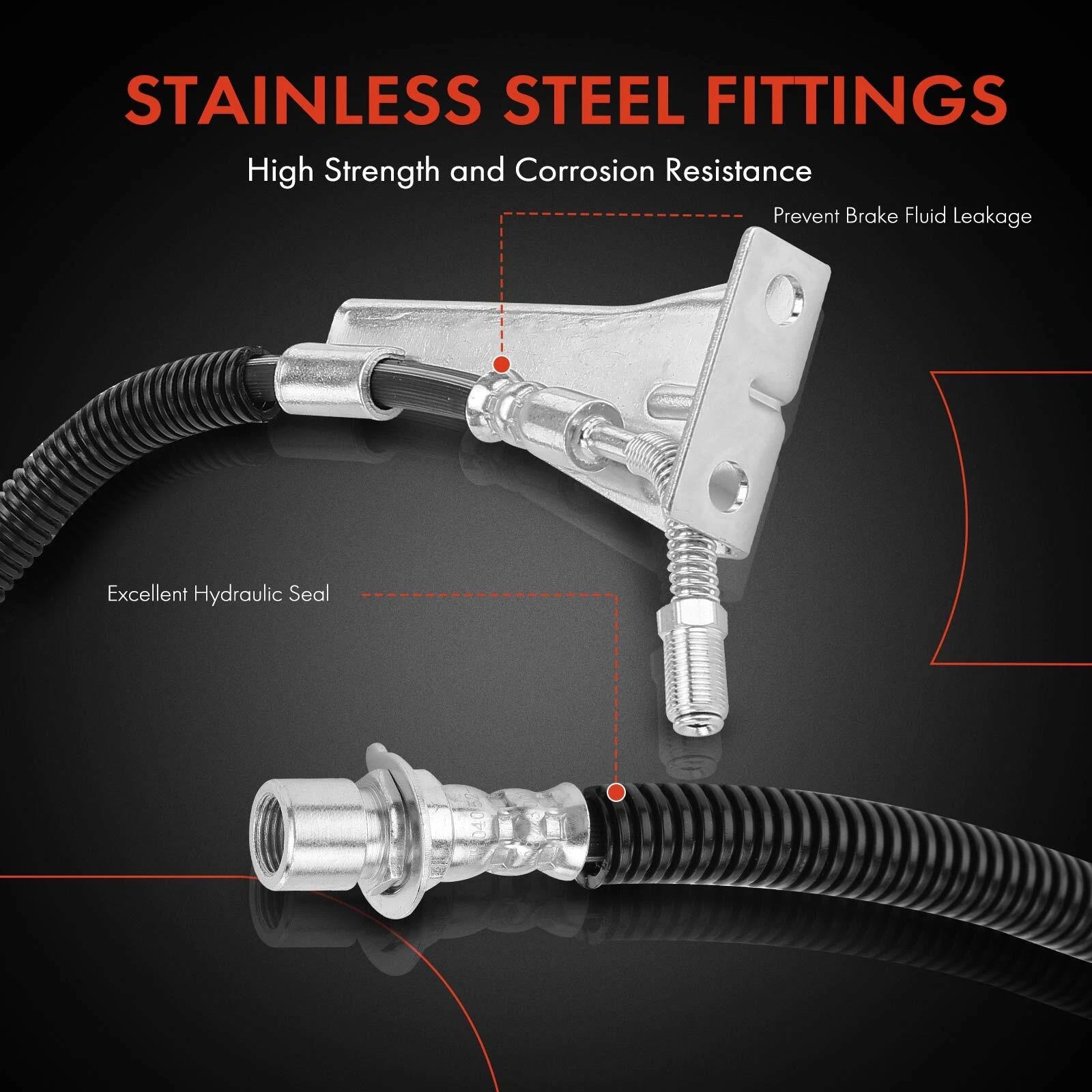 Rear Brake Hydraulic Hose for GMC Chevy T6500 T7500 (1997â2002)