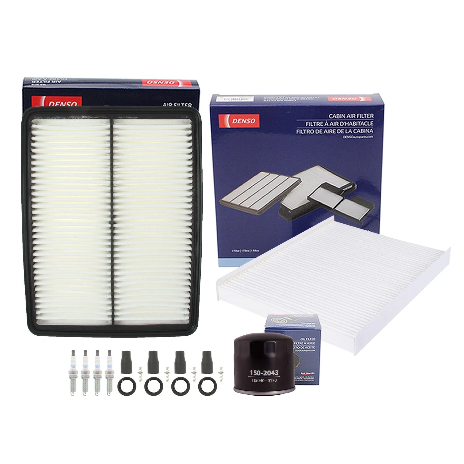 Denso Tune Up Kit with NGK 4 Spark Plugs & Boots for Kia Sorento (2011–2016)