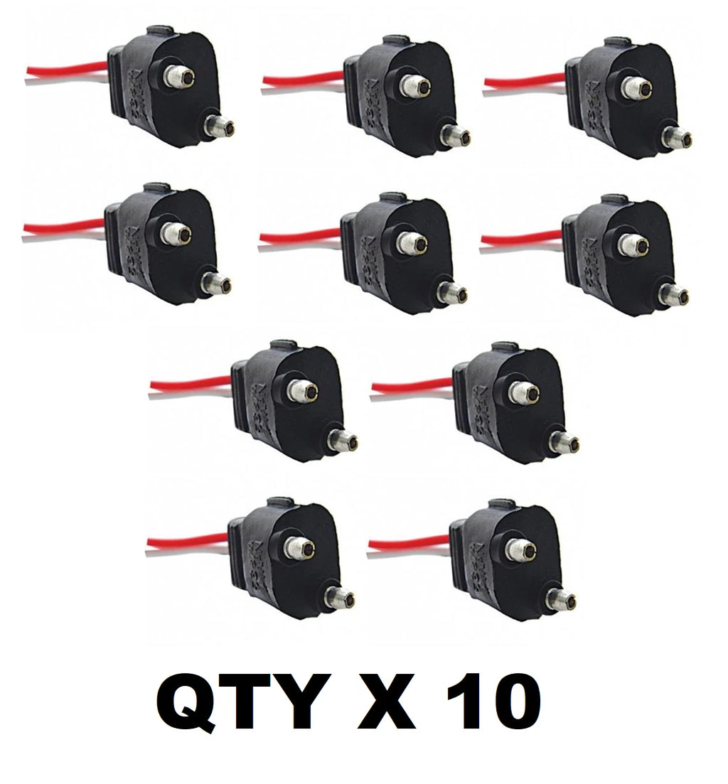 2 Prong Pigtail Plug Harness for Truck Side Marker Trailer Light (10 Pack)