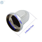 Set of 40 Chrome 33mm Truck Lug Nuts with Flanged Cap