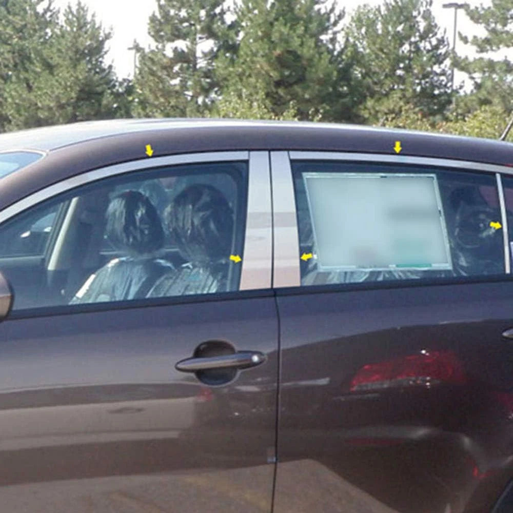Luxury FX Chrome Window Package with Posts for 2011-2016 Kia Sportage
