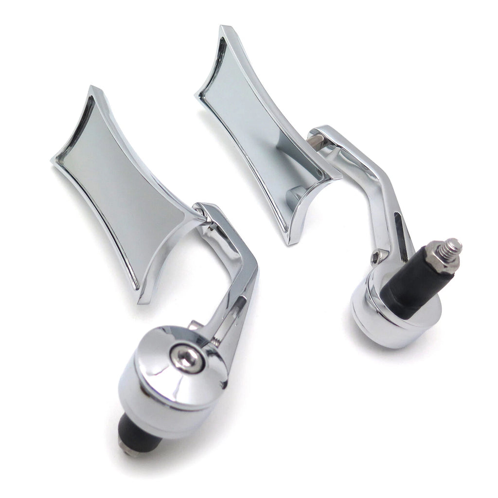 Handlebar Racing Mirror for Honda Suzuki Kawasaki Yamaha (7/8" 1" 22mm 25mm) Chrome