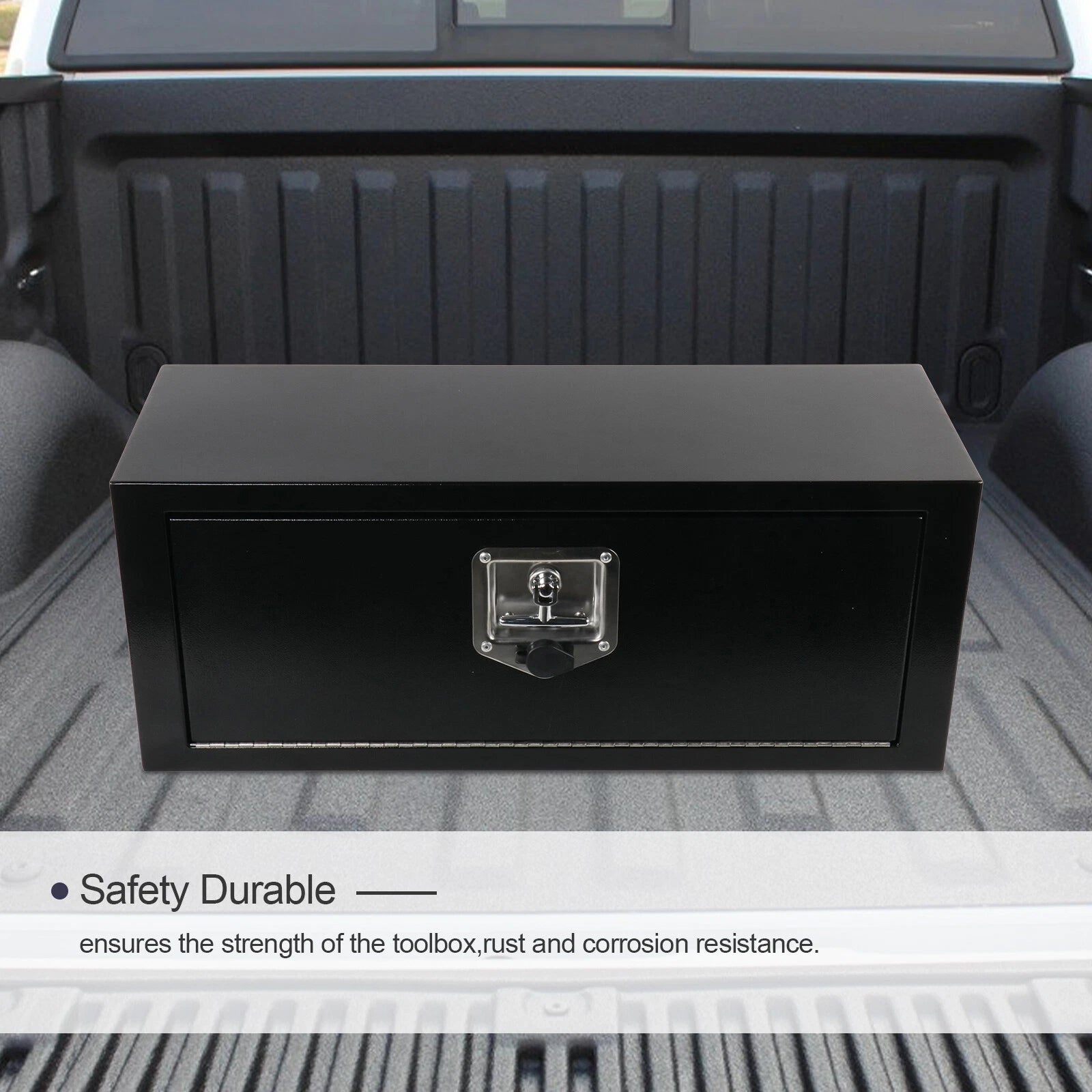 Steel Tool Box for Truck Pickup Trailer Storage Bed (27.75"x10"x10.5")